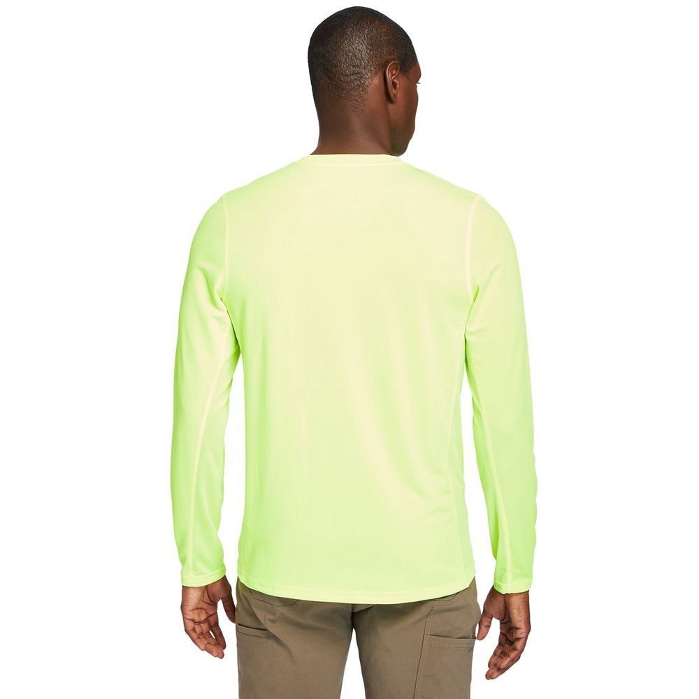 Timberland Mens T-Shirts PRO® Wicking Good Long Sleeve - Green - India RO6321570